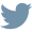 twitter logo in light blue