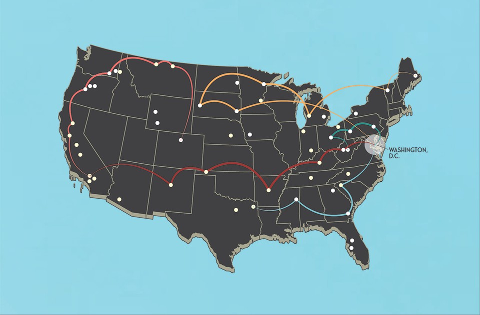 map of USA
