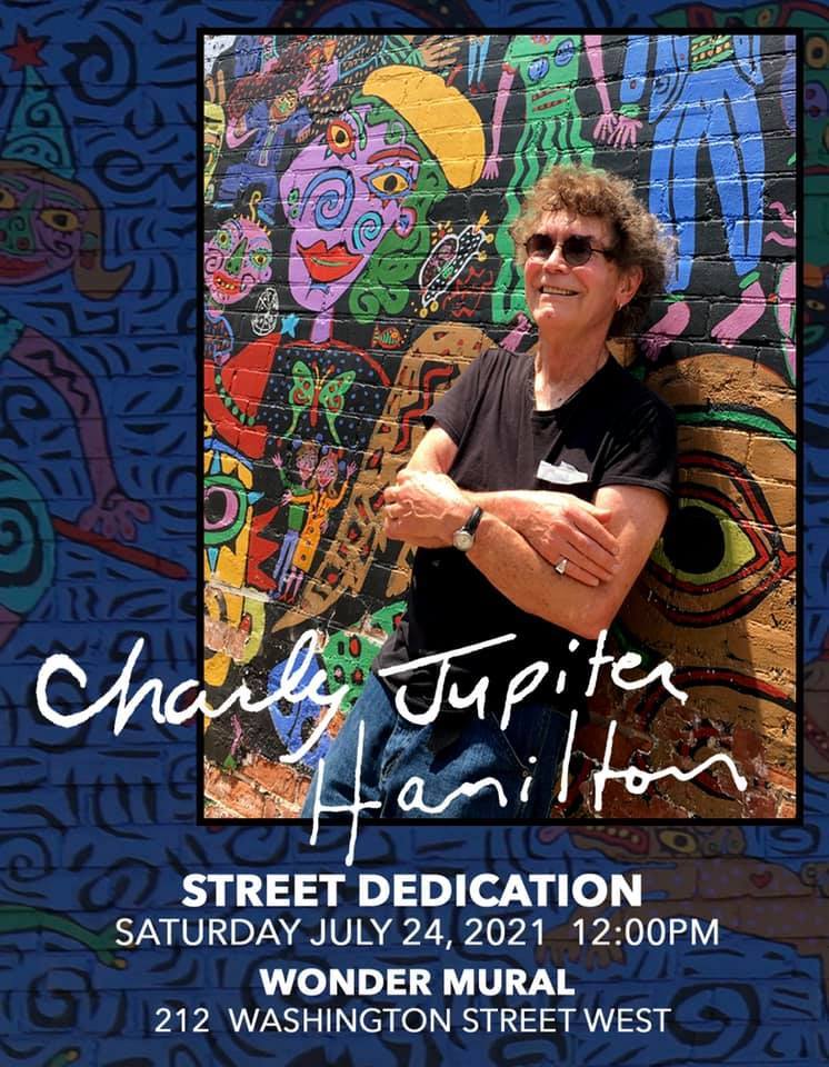 Charly Jupiter Hamilton Street Dedication at Wonder Mural