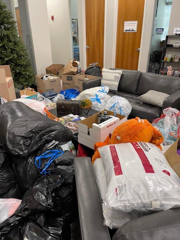 Donations piling up in Max Taps office