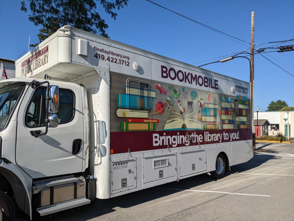 Bookmobile from the Findlay-Hancock County Public Library (Deborah Fallows)